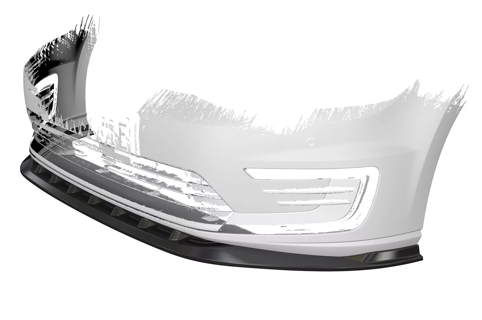 Cup-Spoilerlippe mit ABE für VW e-Molf CSL474-M Carbon Look (matt)