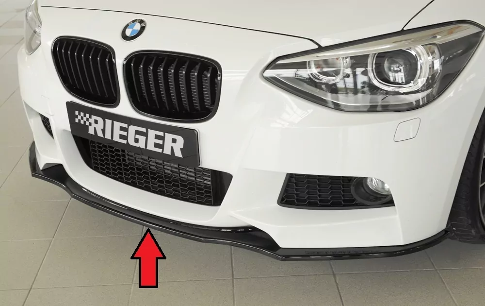 Rieger Spoilerschwert für BMW 1er F20  (1K4) | Lim. / 4-tür. 09.11-03.2015 (bis Facelift) für orig. M-Paket-Frontschürze