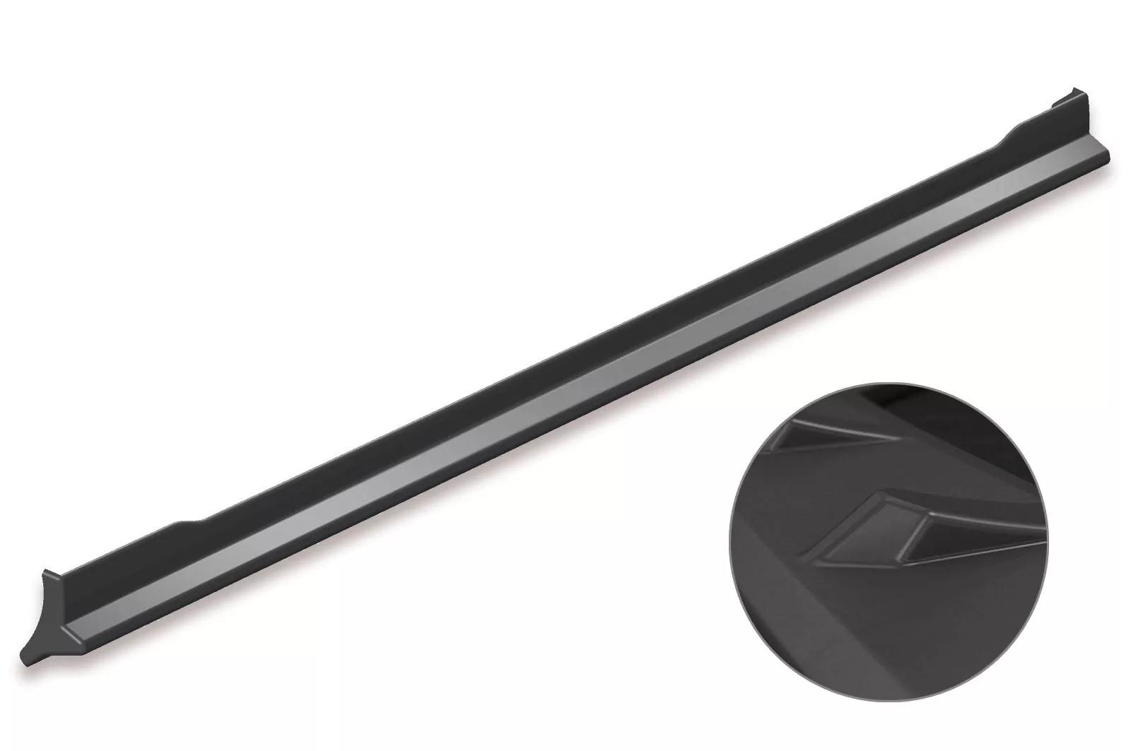 Seitenschweller für VW Polo V Typ 6R / 6C Lackierfreundlich (schwarz matt)