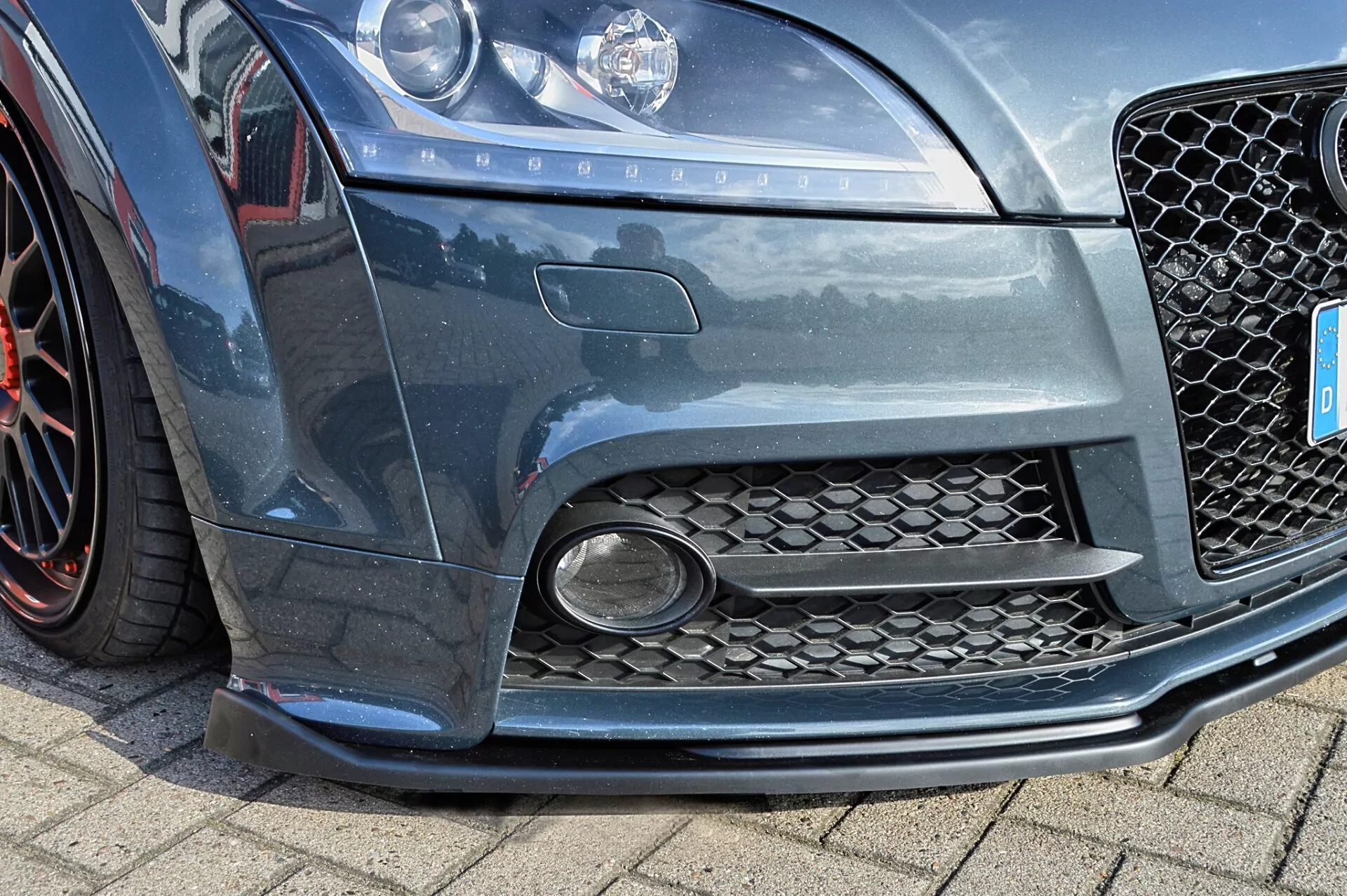 Cup Frontspoilerlippe für Audi TTS 8J Coupe ab Bj. 2009-