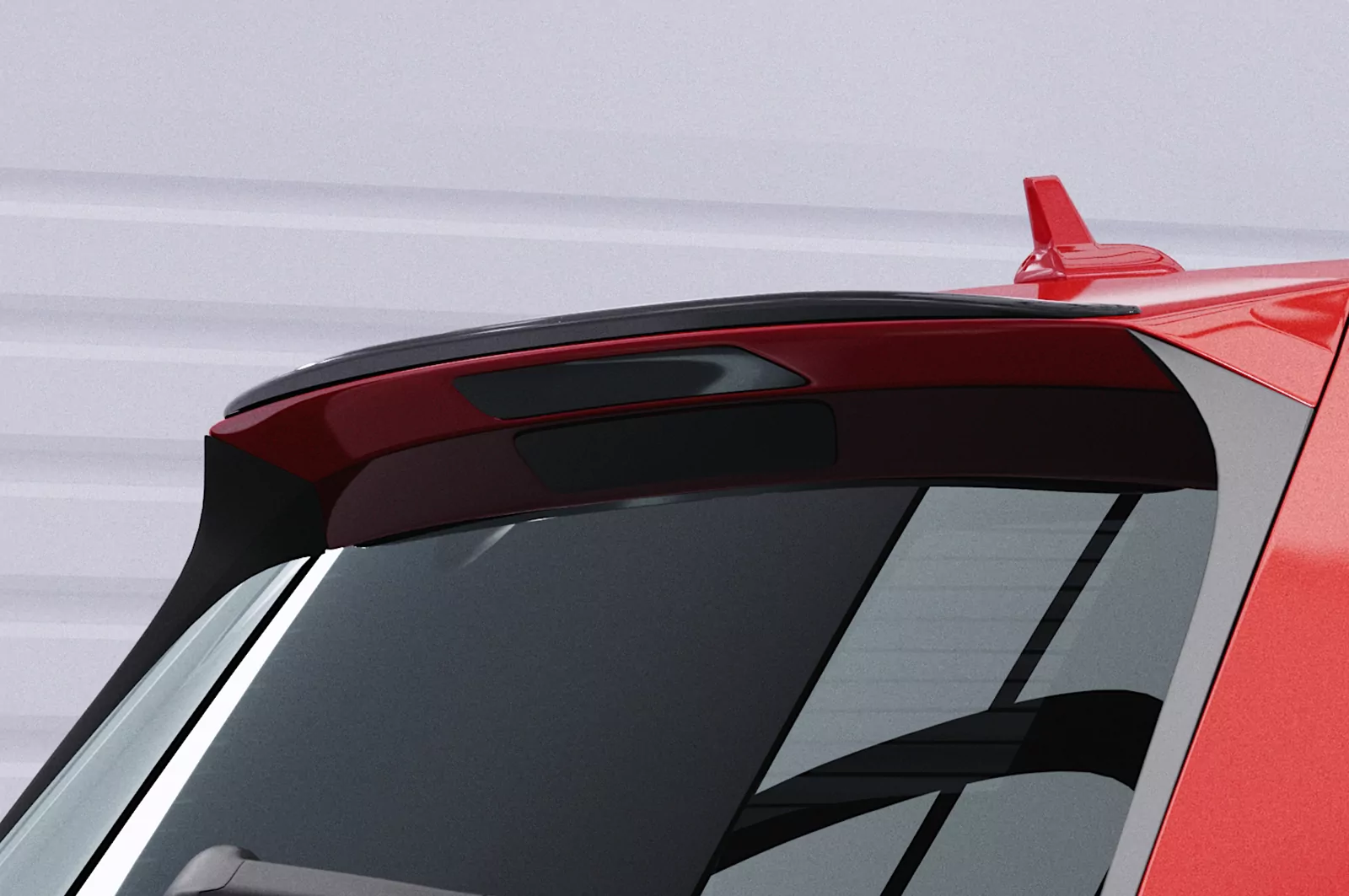 Heckflügel mit ABE für VW Golf 7 (Typ AU) GTI, GTD, GTE, R, R-Line HF918 Schwarz Strukturiert