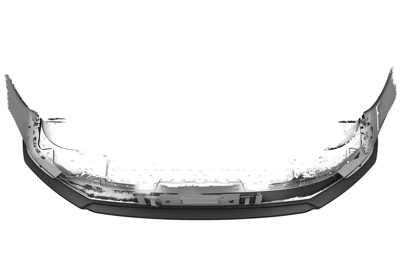 Cup-Spoilerlippe mit ABE für Peugeot 308 (P51) GT CSL772 Schwarz Strukturiert