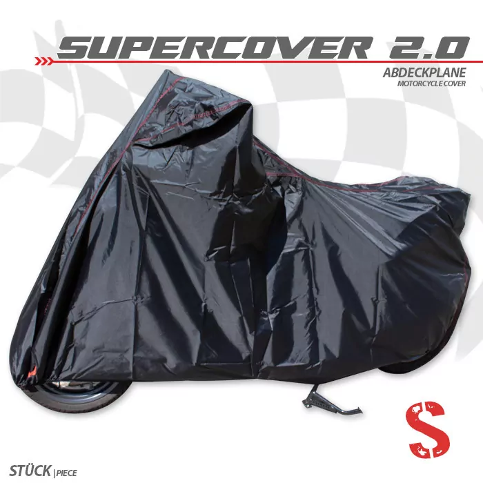 Abdeckplane | Supercover 2.0 | Gr. S | Schwarz | Polyester | 200 D | L 203 X B 83 X H 119 Cm