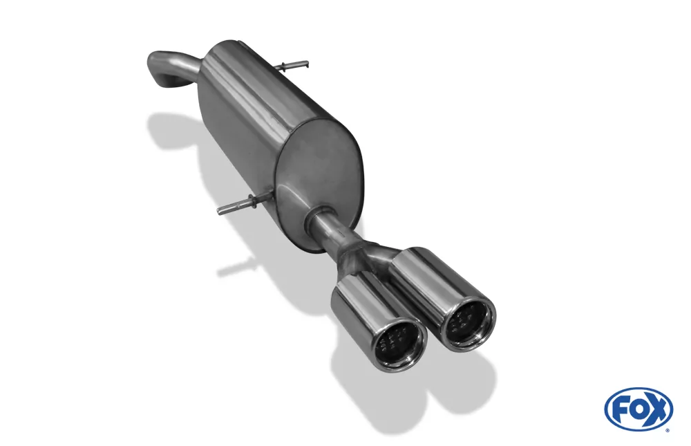 BMW F20/F21 - M140i Endschalldämpfer quer Ausgang rechts/links - 1x100 Typ 25 rechts/links Schwarz