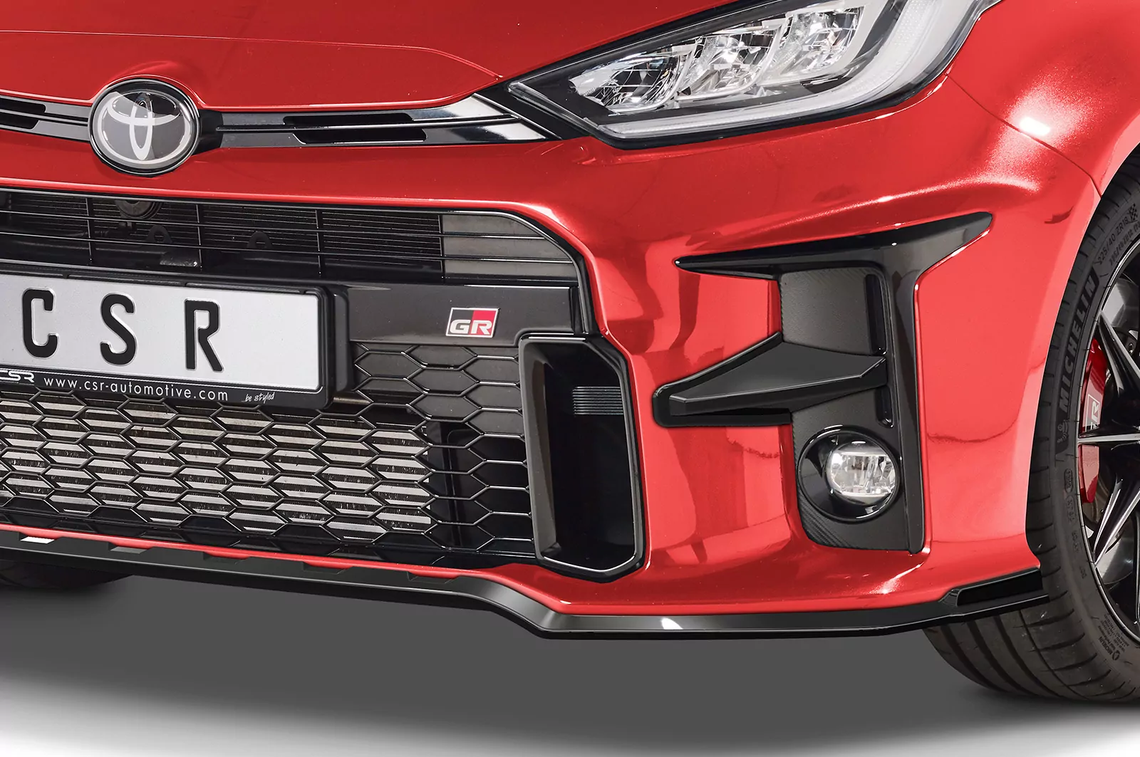 Performance Flaps für Toyota GR Yaris (XP21) FP017 Schwarz Strukturiert