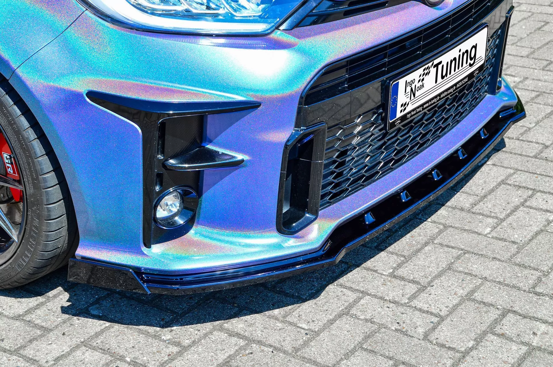 Frontspoilerlippe mit Wings für Toyota Yaris GR ab Bj. 2020-