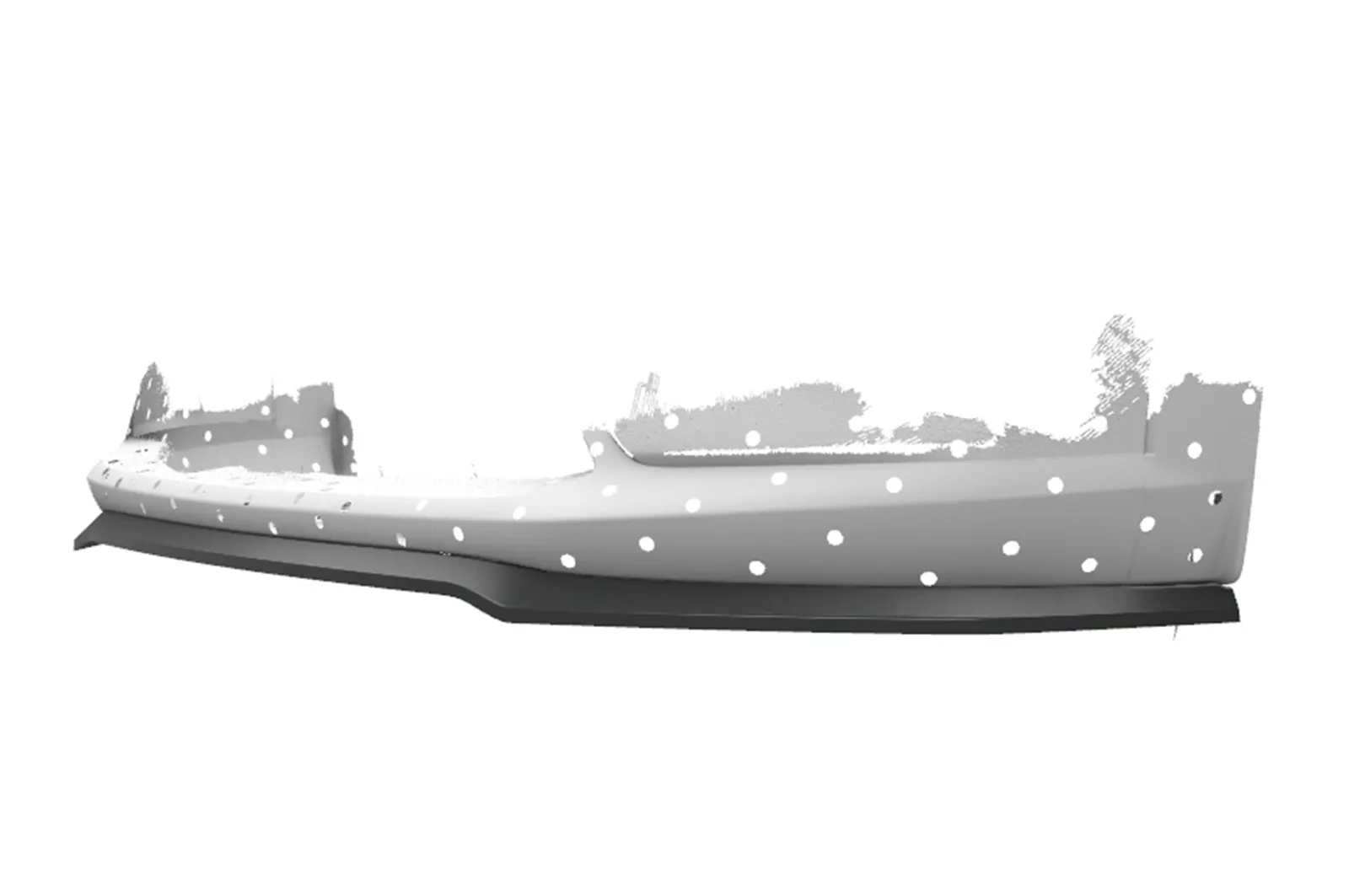 Cup-Spoilerlippe mit ABE für Mazda CX3 CSL533 Schwarz Strukturiert