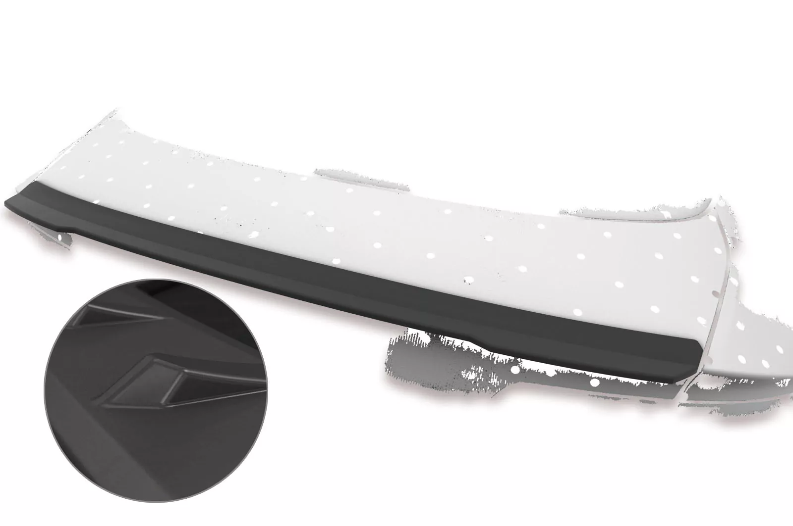 Heckflügel mit ABE für Audi A5 / S5 8T Sportback Lackierfreundlich (schwarz matt)