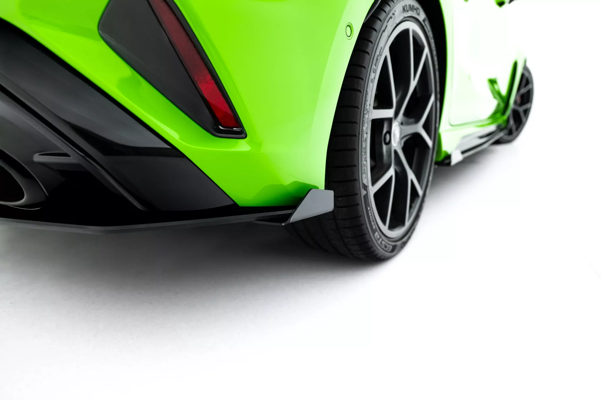 Street Pro Heckschürze + Flaps Für Audi RS3 Sportback 8Y Facelift Schwarz Hochglanz