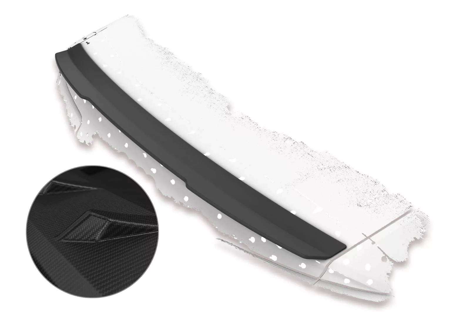 Heckflügel mit ABE für Audi A6 C7 4G HF612-M Carbon Look (matt)