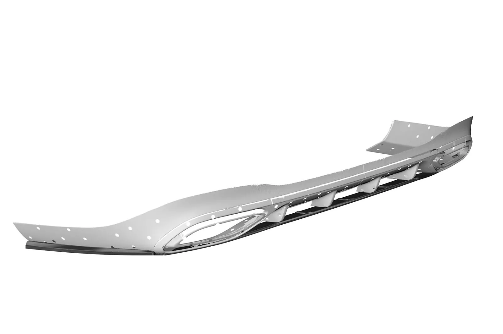 Heckansatz für Mercedes Benz CLA X118 AMG-Line HA254-M Carbon Look Matt