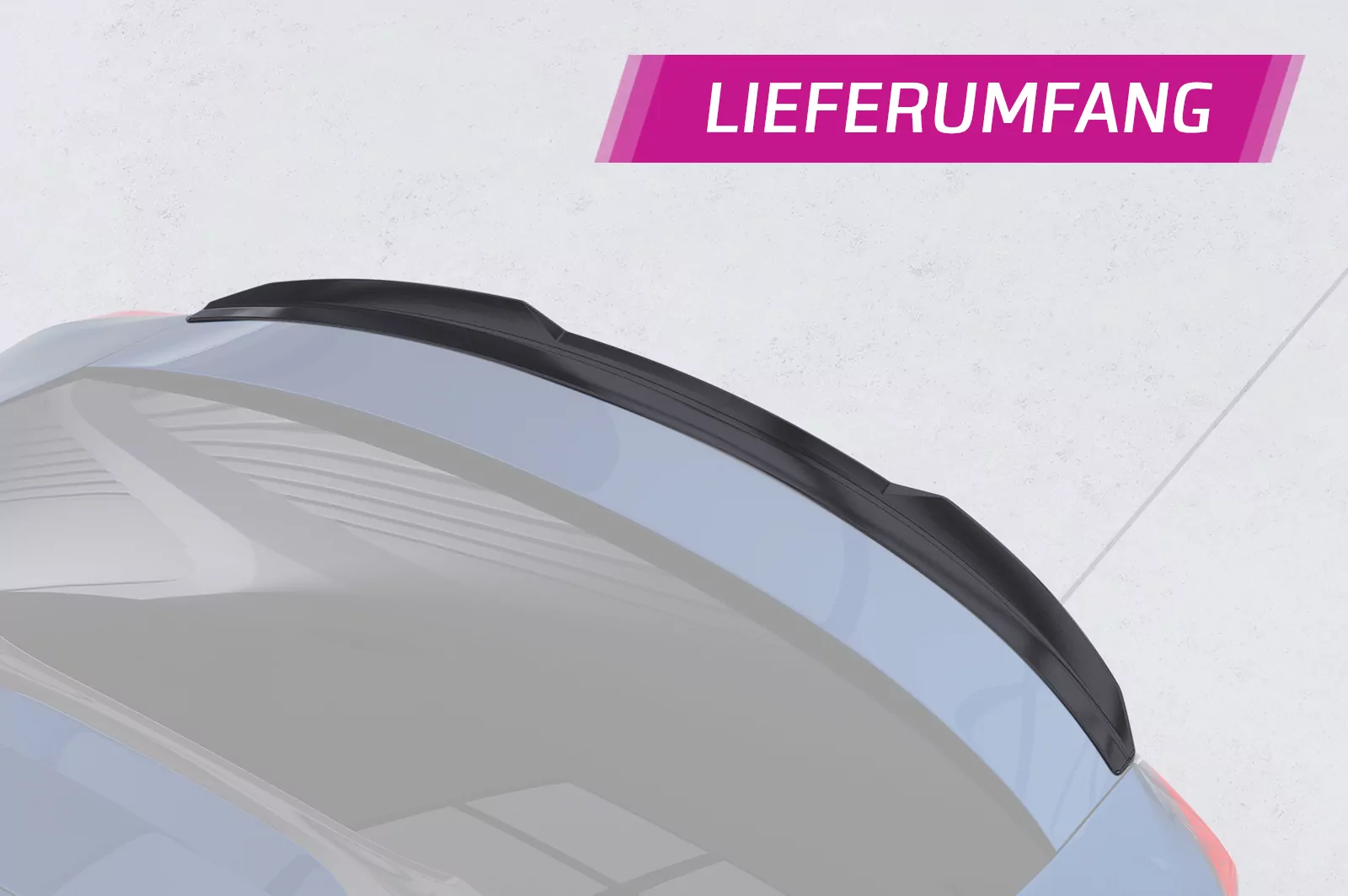 Heckflügel mit ABE für Opel Insignia B Grand Sport HF843 Schwarz Strukturiert