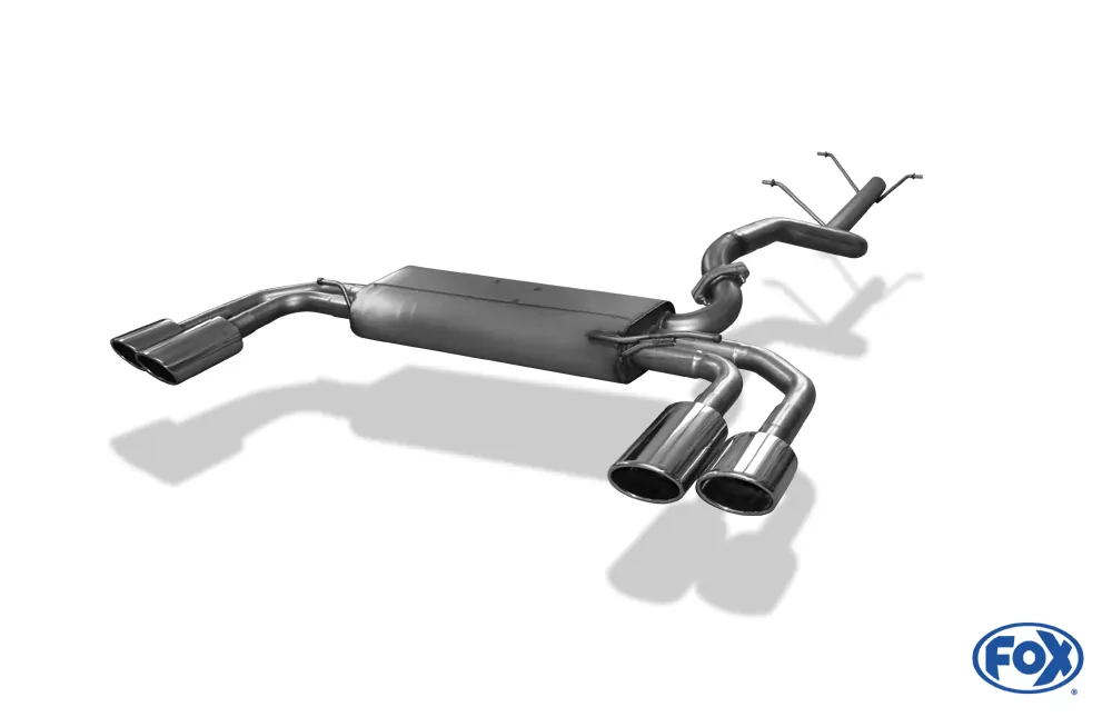 Mercedes Vito/ Viano - W639 Kompact  Endschalldämpfer quer Ausgang rechts/links inkl. Verbindungsrohr - 2x115x85 Typ 32 rechts/links