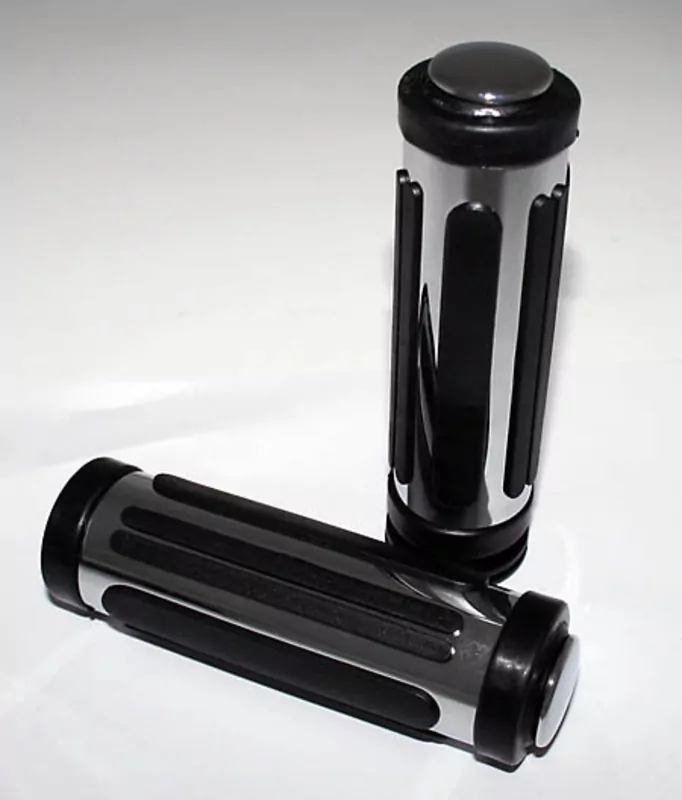 SHIN YO Handlebar Grips Chrome Rubber, 1 Inch