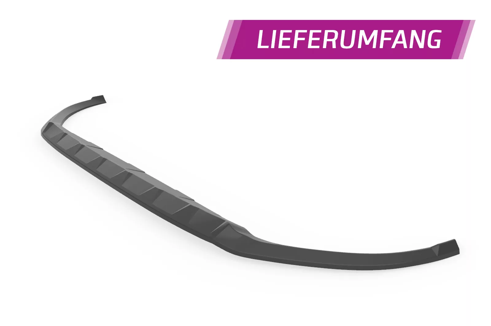 Cup-Spoilerlippe mit ABE für VW Golf 7 CSL500 Schwarz Strukturiert