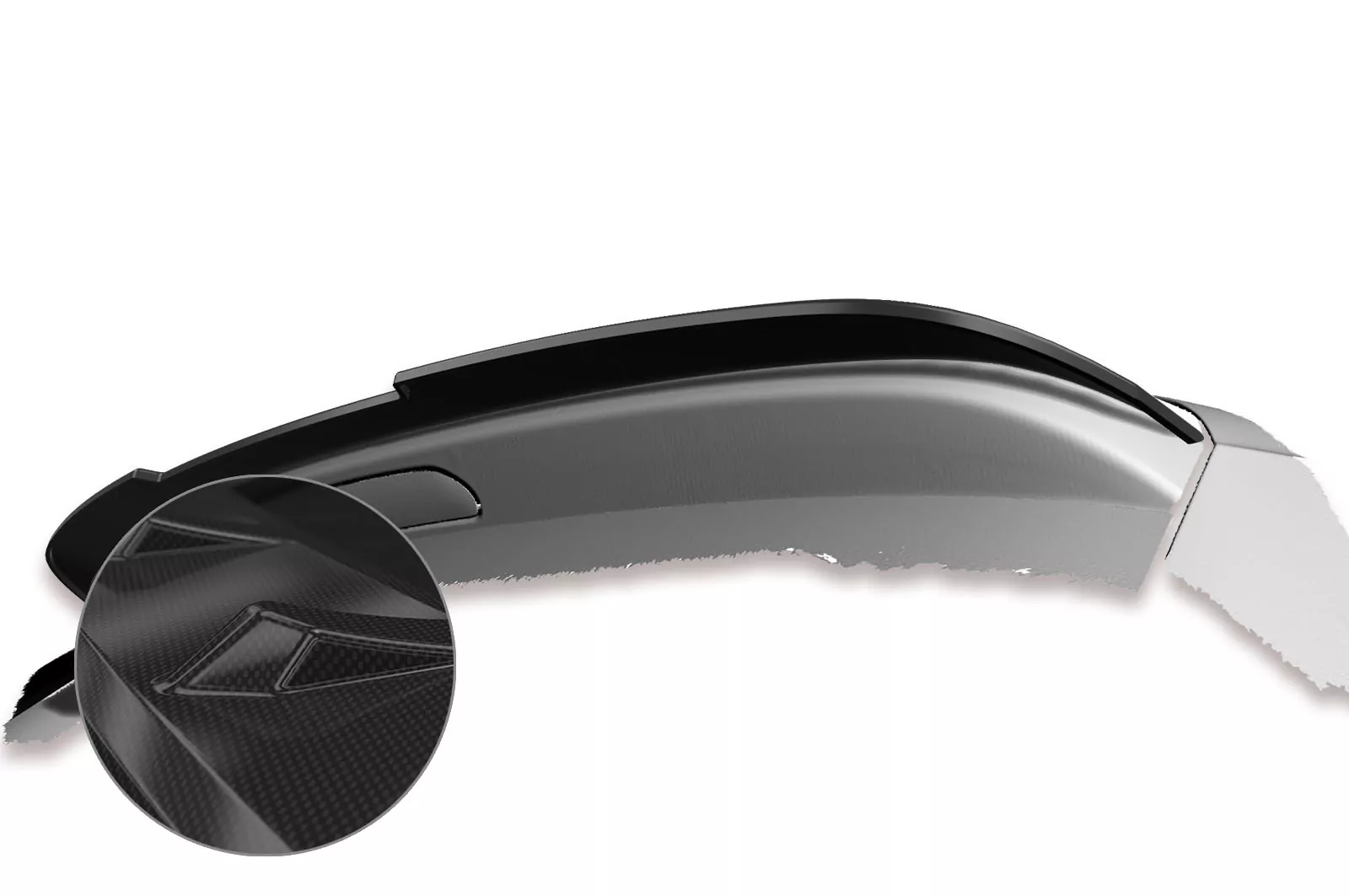 Heckflügel mit ABE für VW Tiguan II (Typ AD1) HF617-C Carbon Look Hochglanz