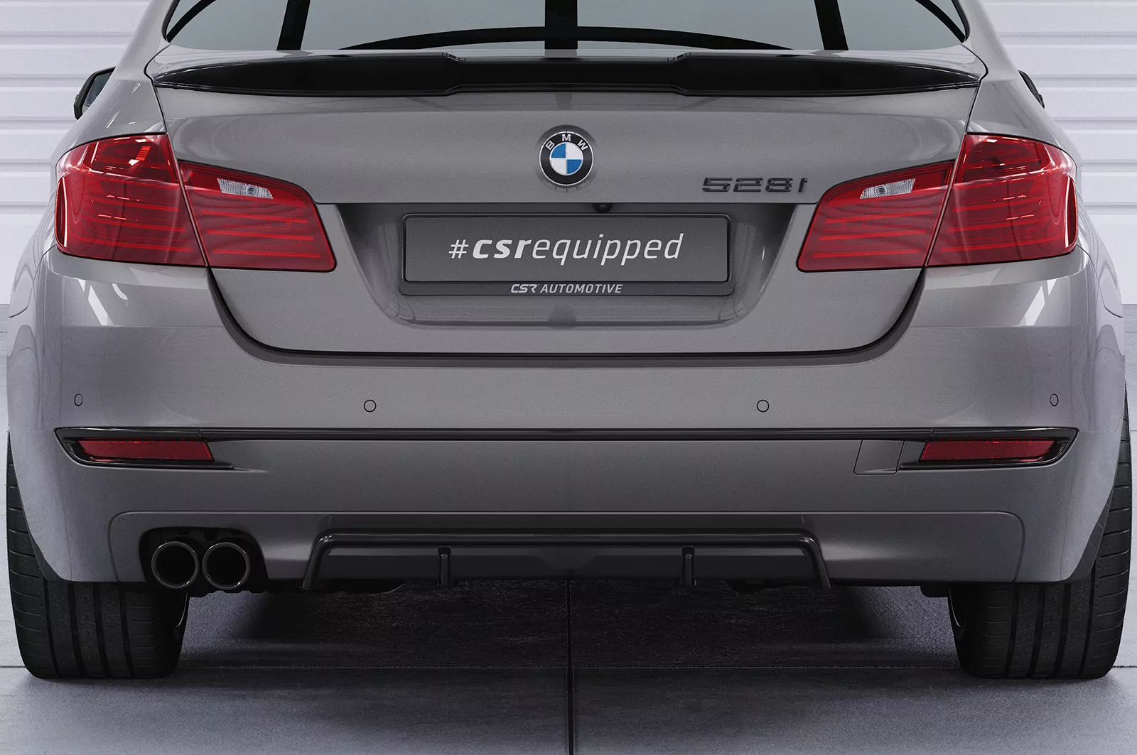 Heckansatz für BMW 5er F11 HA436 Schwarz Strukturiert