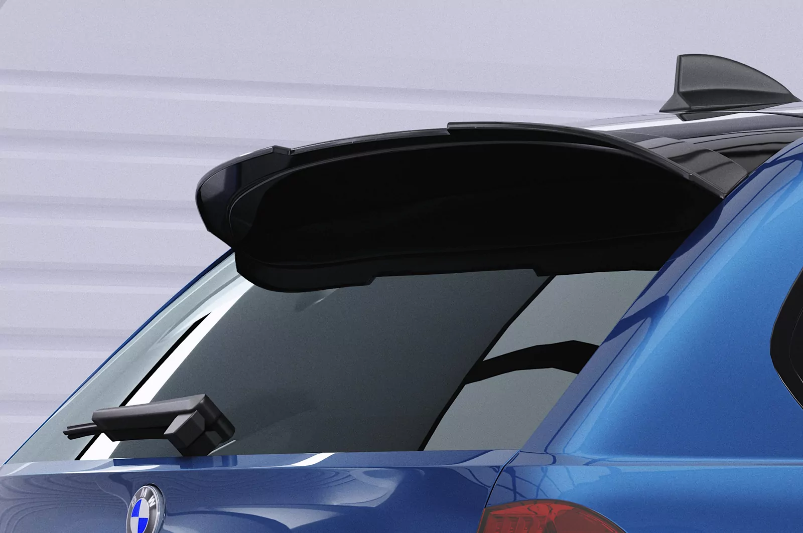 Heckflügel mit ABE für BMW 3er E91 HF667 Strukturiert (schwarz matt)