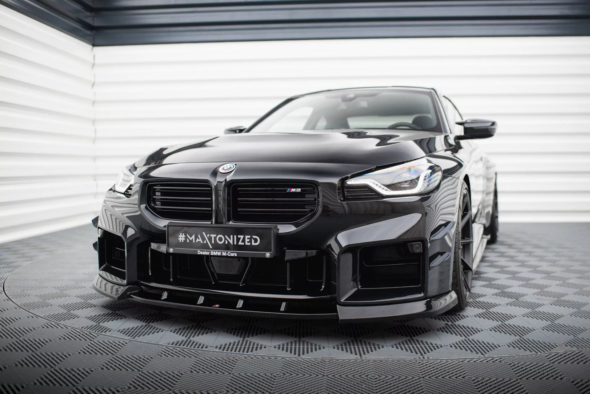 Front Ansatz V.3 Für BMW M2 G87 Schwarz Hochglanz