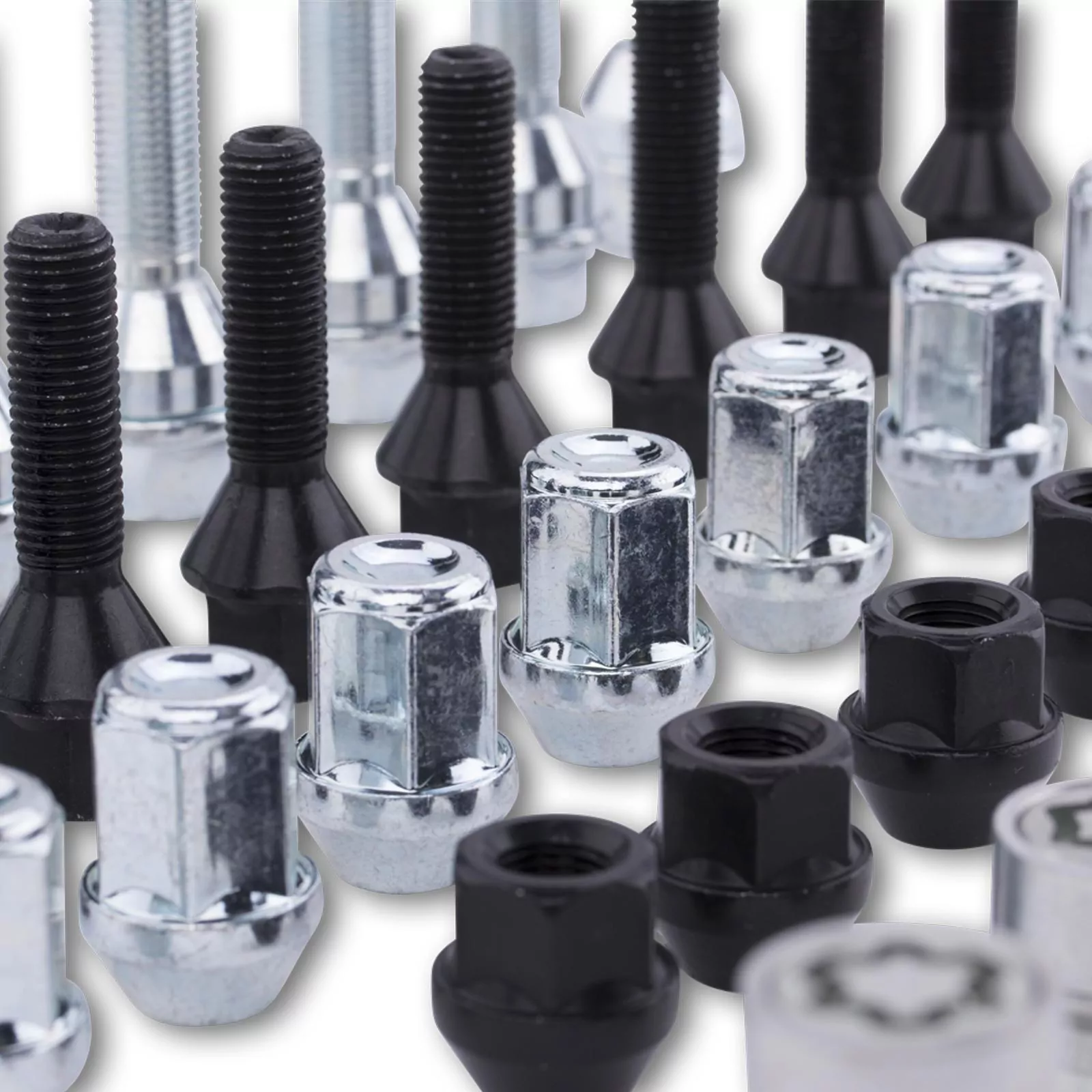 ST Radschraube M12x1,5x28mm KE60° schwarz (10 Stk) Alle Alle