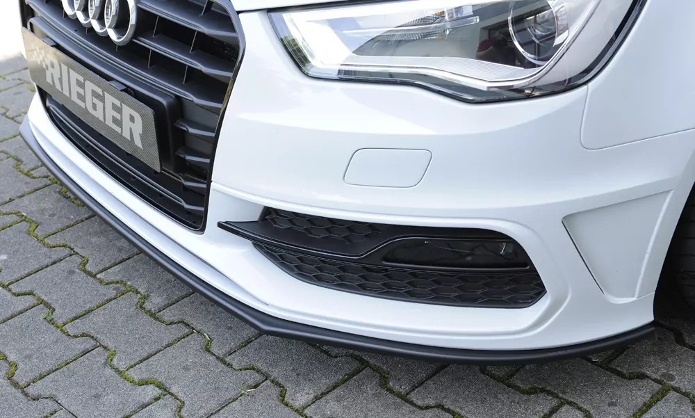 Rieger Spoilerschwert für Audi A3 (8V) | 5-tür. (Sportback 8VA) 07.12-08.16 (bis Facelift) für orig. S-Line Frontschürze