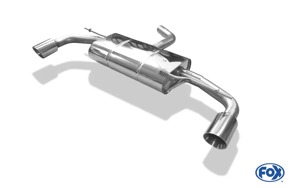 VW Golf VI - GTI-Optik  Endschalldämpfer rechts/links - 1x90 Typ 25 rechts/links  GTI-Optik - Passend an die originale Golf 6 GTI-Stoßstange