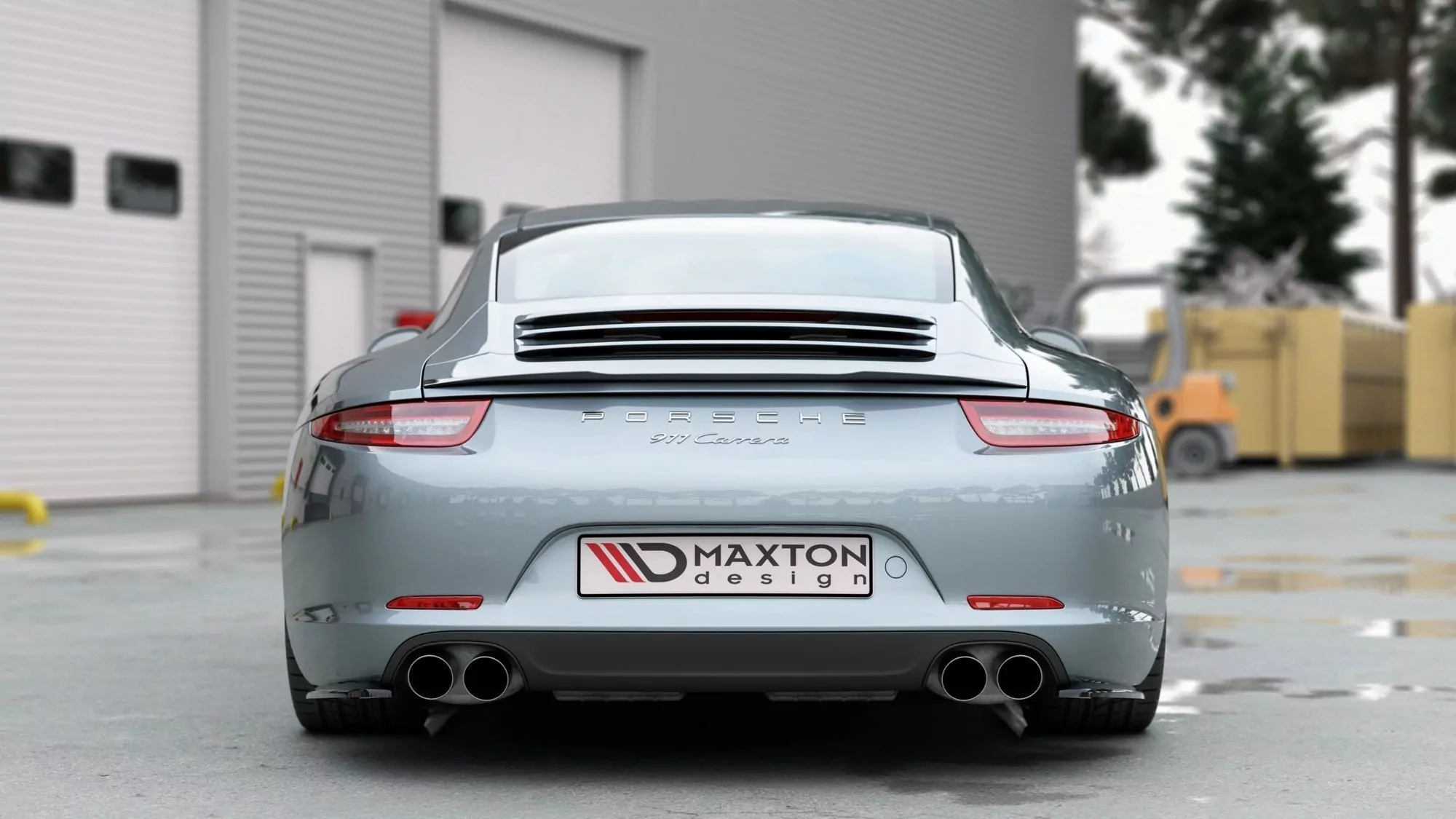 Spoiler CAP Passend Für Porsche 911 Carrera 991 Schwarz Hochglanz