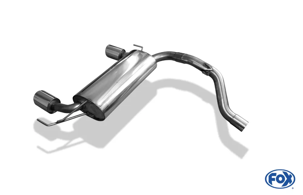 Opel Corsa D GSI  Endschalldämpfer quer Ausgang rechts/links - 1x100 Typ 16 rechts/links