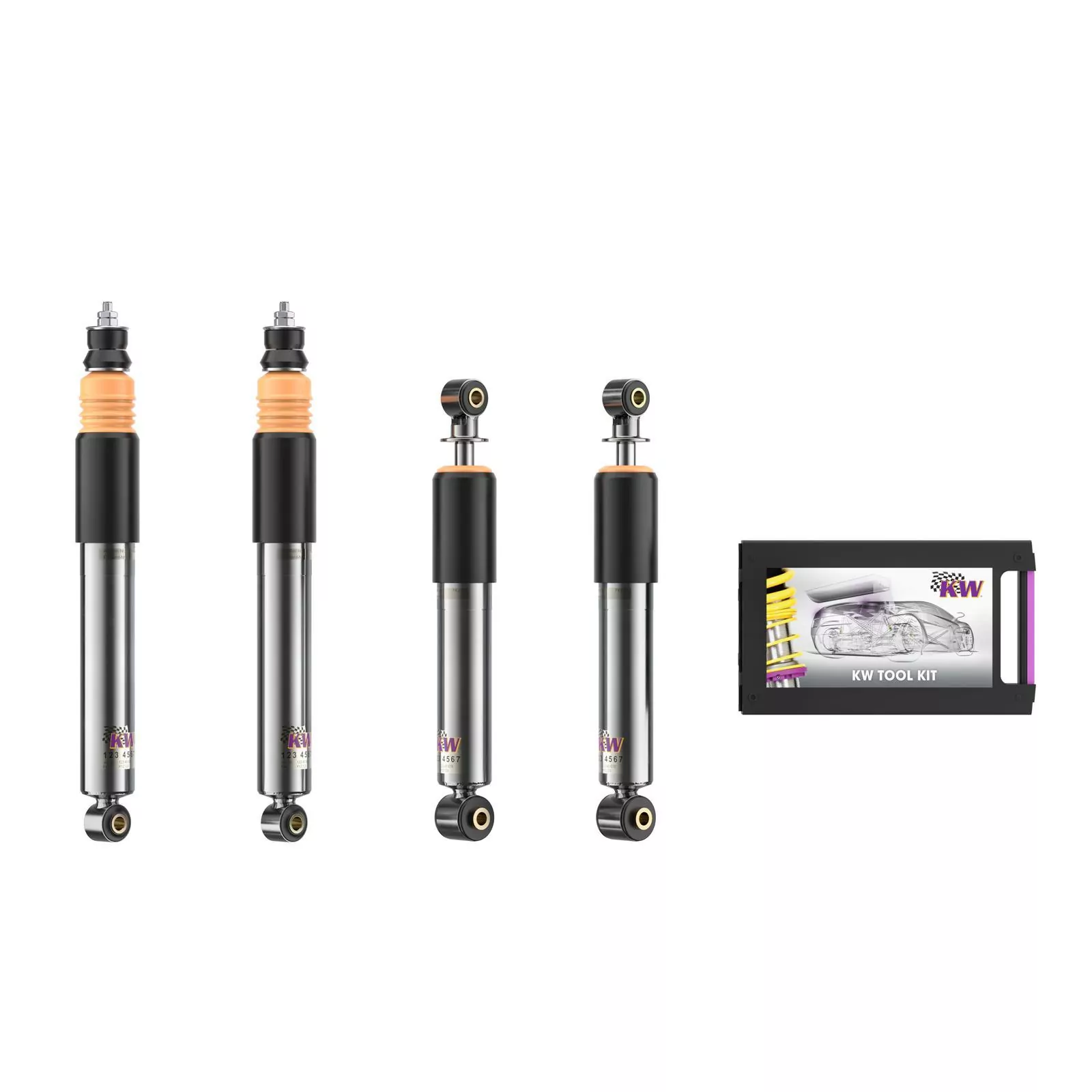 KW Dämpfersatz V2 inox VW KAEFER (11, 13) 12/1947-08/2003