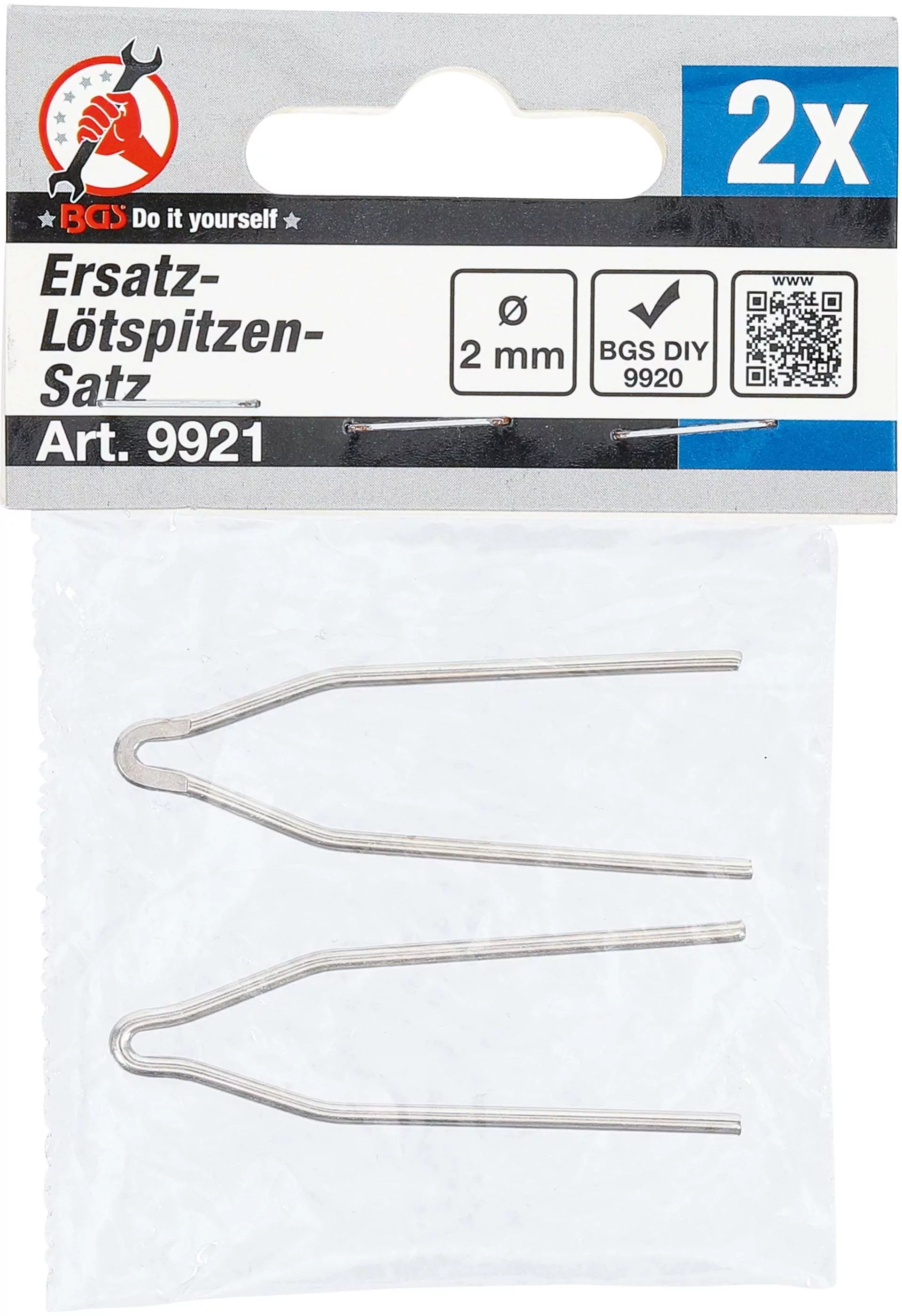 Ersatz-Lötspitzen-Satz | Ø 2 mm | für Art. 9920 | 2-tlg.