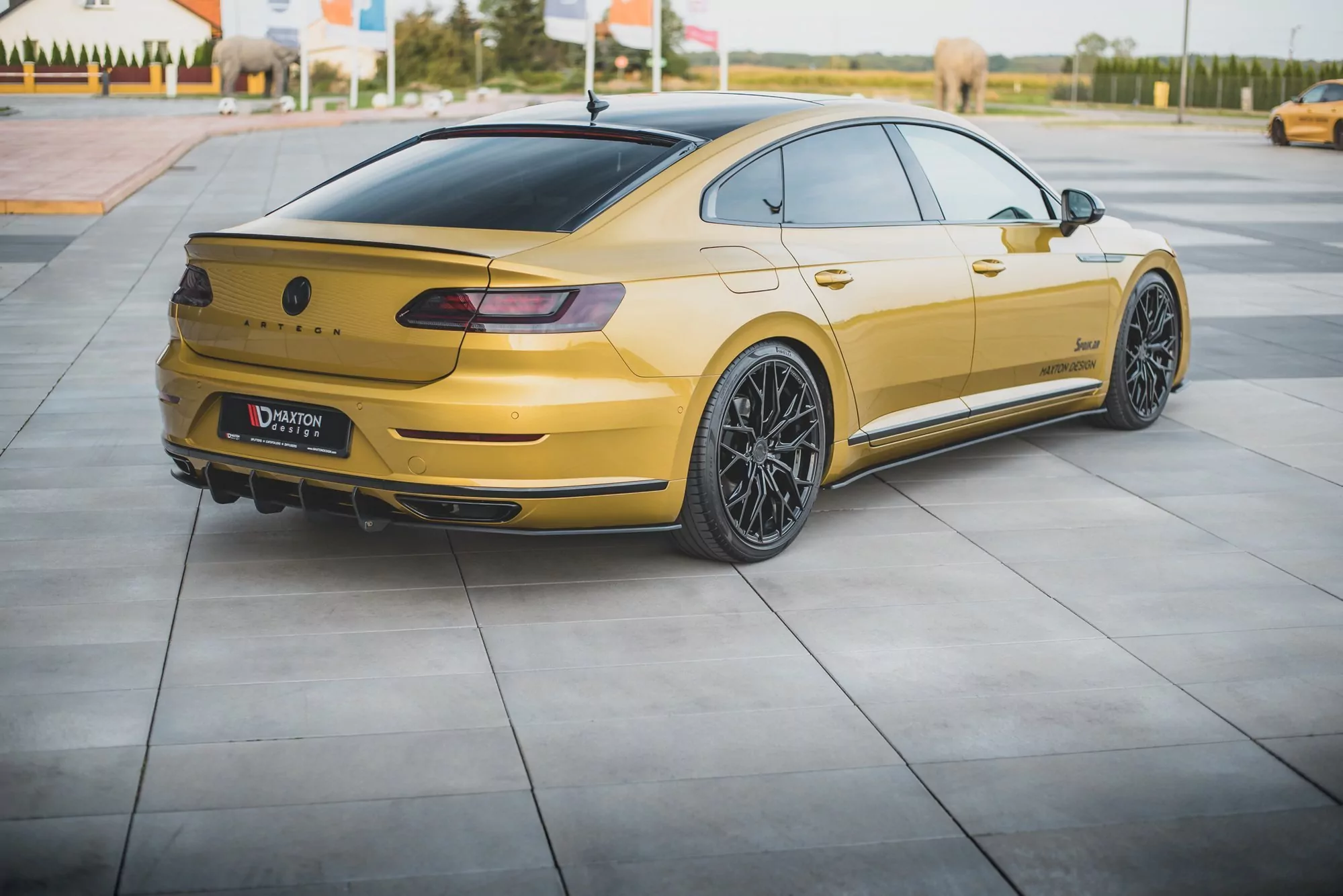 Rennen Haltbarkeit Diffusor Heck Ansatz Passend Für Volkswagen Arteon R-Line