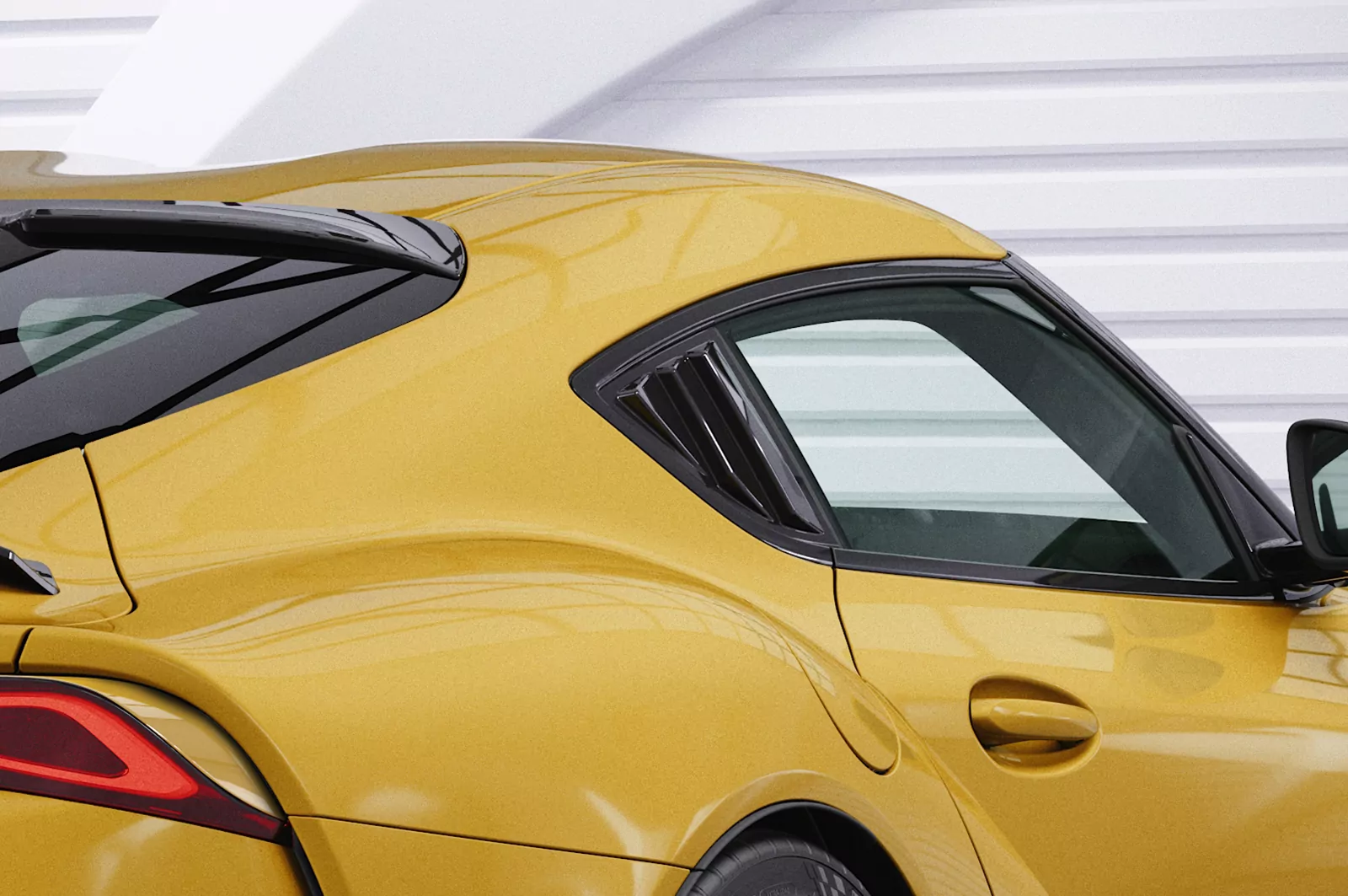 Seitenscheibenblenden für Toyota GR Supra (A90) SSB001 Schwarz Strukturiert