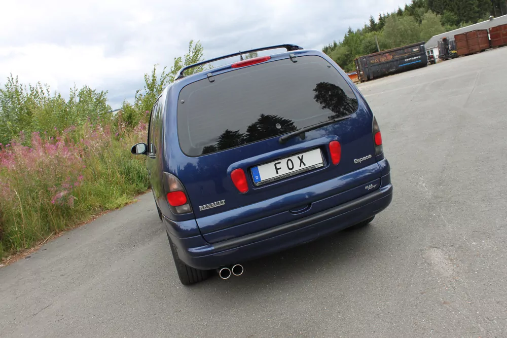 Renault Espace III  Endschalldämpfer - 2x80 Typ 12