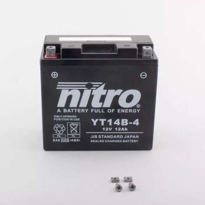 Batterie | Nitro | YT14B-BS/YT14-B4 |12AH | GEL |  DIN 51201 | geschlossen | 