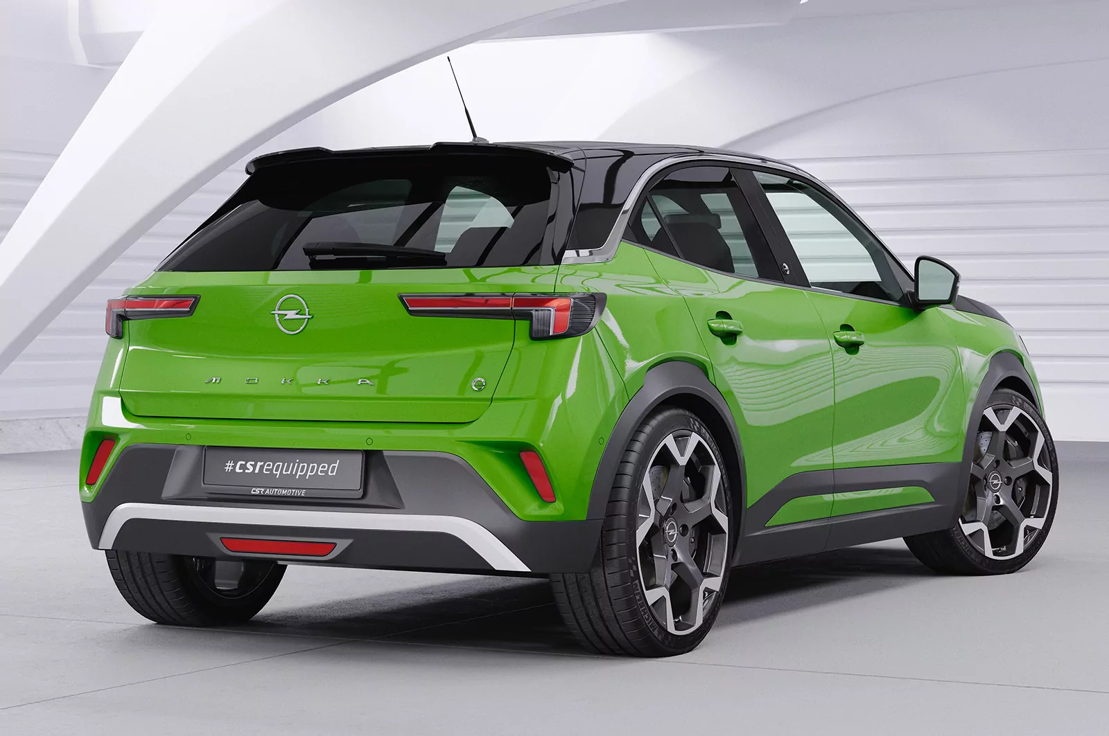 Heckflügel mit ABE für Opel Mokka B HF917 Schwarz Strukturiert