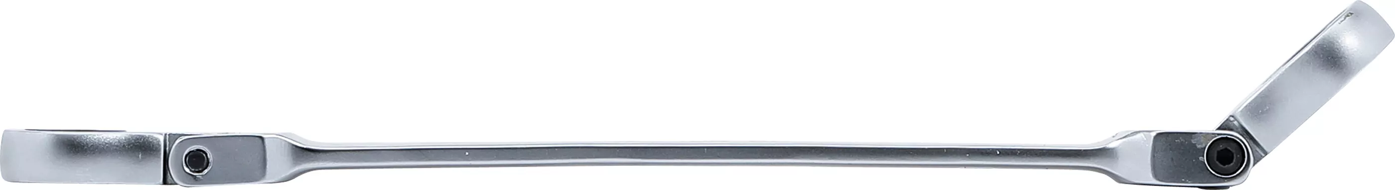 Doppel-Ratschen-Ringschlüssel | abwinkelbar | mit E-Profil Ringköpfen | SW E6 x E8