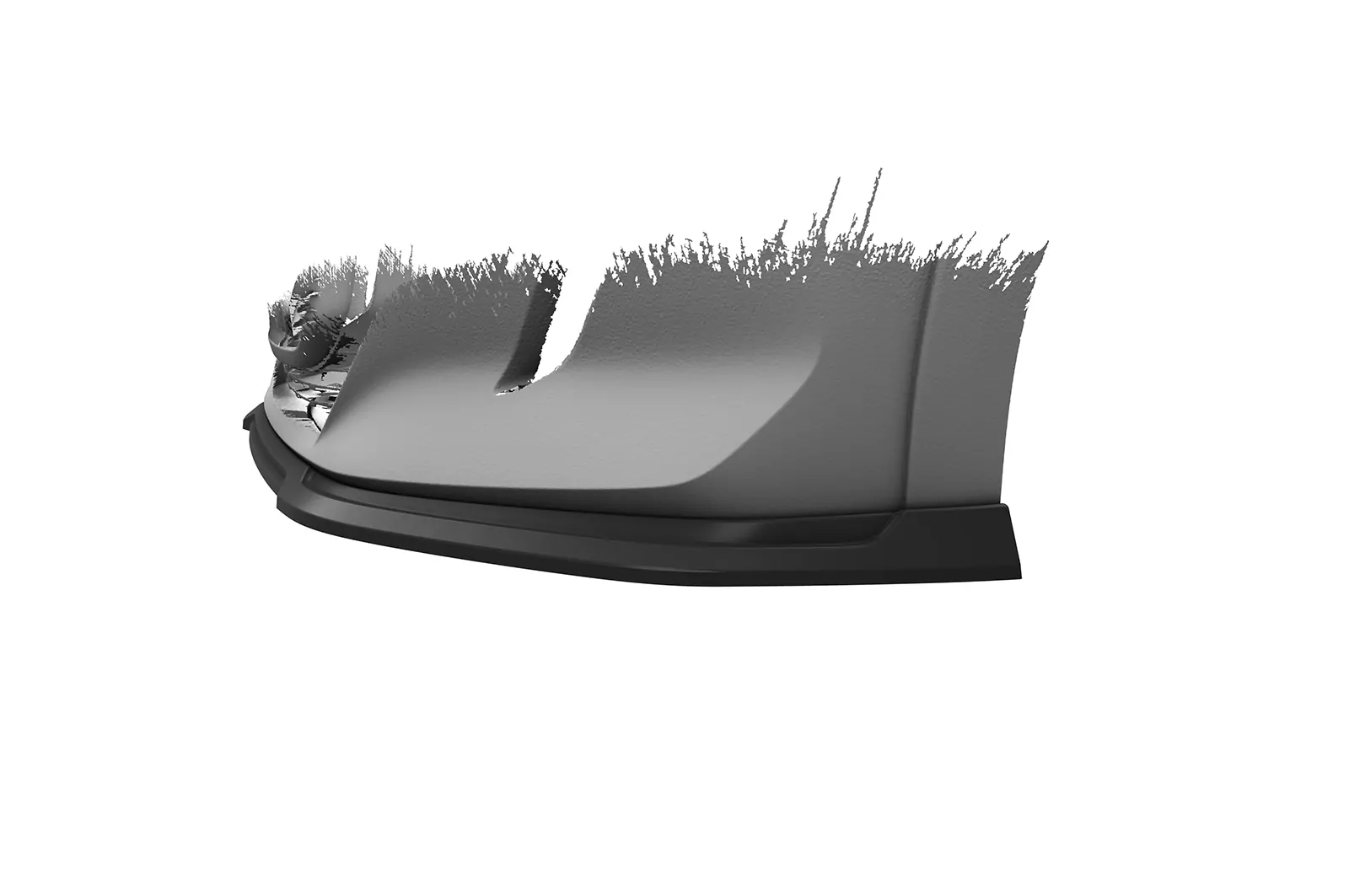 Cup-Spoilerlippe mit ABE für Peugeot 208 II GT / GT-Line CSL811 Schwarz Strukturiert