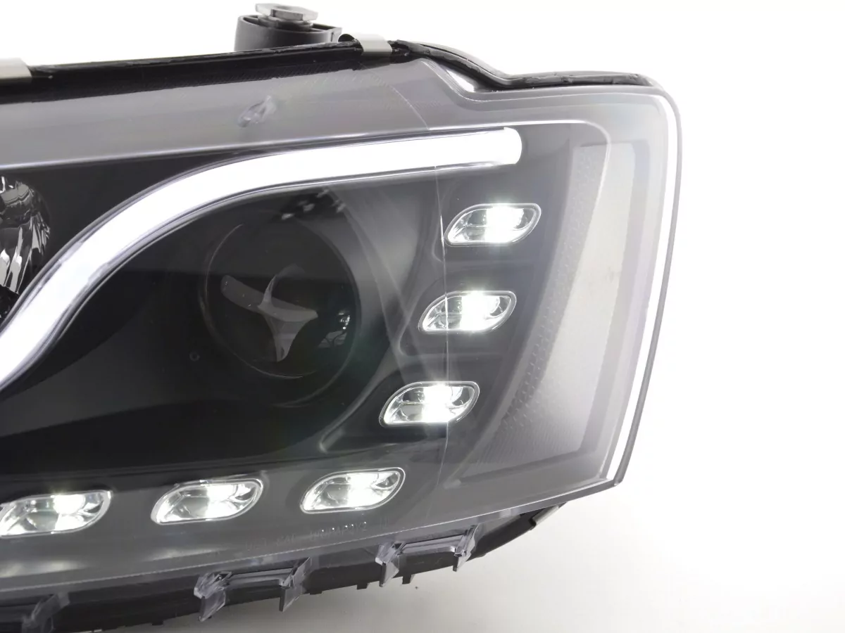 Scheinwerfer Set Daylight LED Tagfahrlicht VW Jetta 6 Bj. ab 2011 schwarz