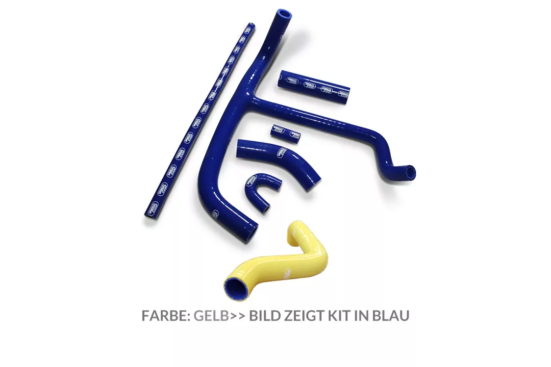 SAMCO SPORT Siliconschlauch Kit 6-teilig in gelb für Husaberg FE450 / FE550 / FE650 / FS450 / FS550 / FS650