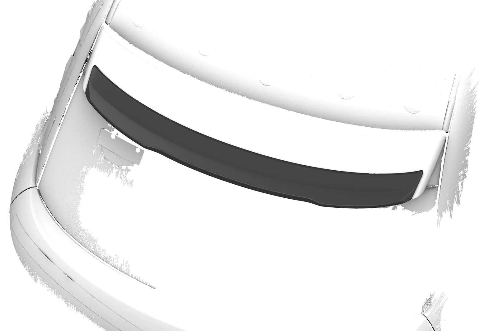 Heckflügel mit ABE für Audi S1 (8X) Sportback HF100 Schwarz Strukturiert