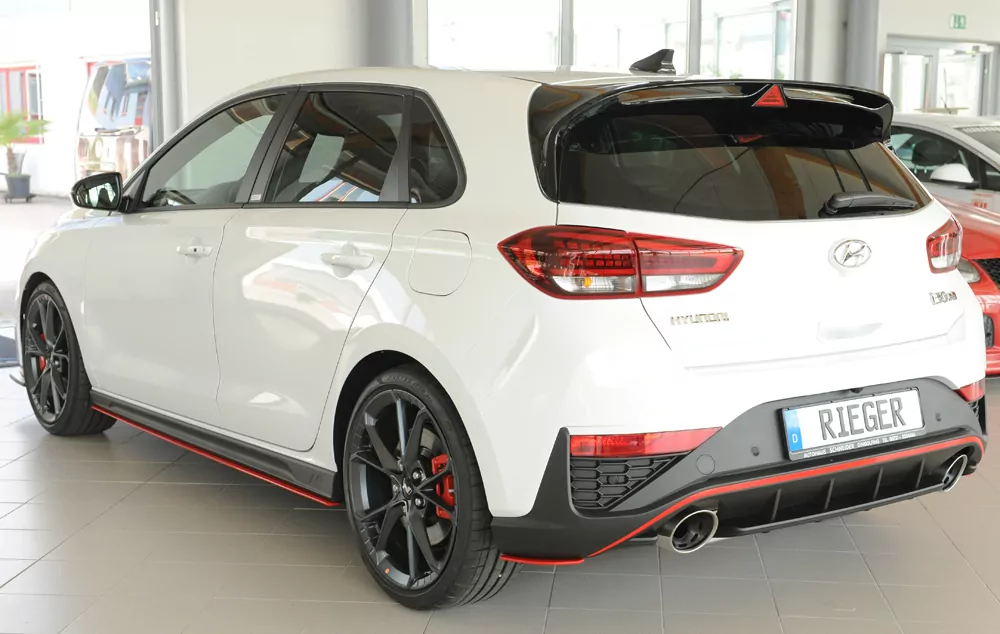 Rieger Heckschürzenansatz seitlich links für Hyundai i30 N-Performance  (PDE) 5-tür. (Schrägheck) 05.21- (ab Facelift)