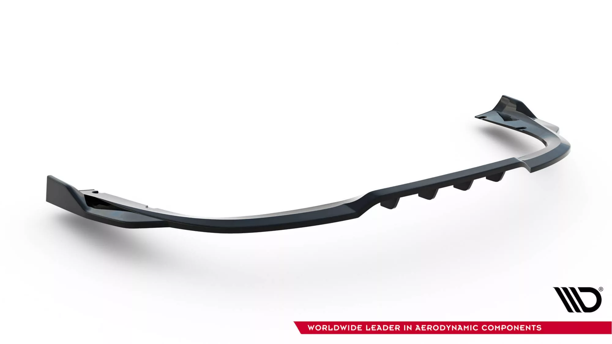 Hinten Splitter (mit Einem Vertikalem Balken) Porsche 911 Turbo S Sport Package 992 Schwarz Hochglanz