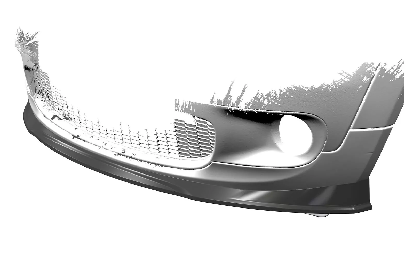 Cup-Spoilerlippe mit ABE für Mini Cooper S R56 CSL512 Schwarz Strukturiert