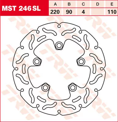 Bremsscheibe Starr Mst246sl