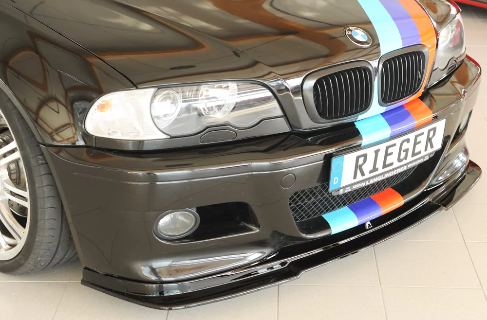 Rieger Spoilerlippe (GBL-50234) glanz schwarz für BMW 3er E46 M3 Coupé 06.00-