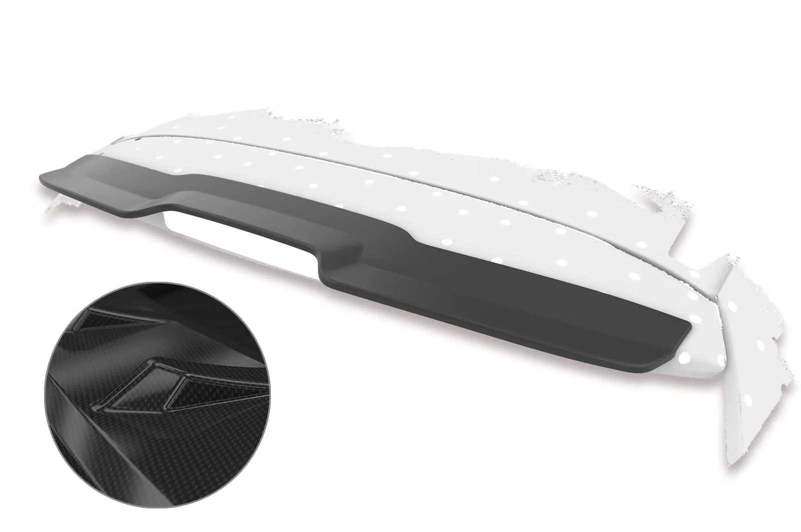 Heckflügel mit ABE für Renault Megane III Grandtour HF687-C Carbon Look Hochglanz