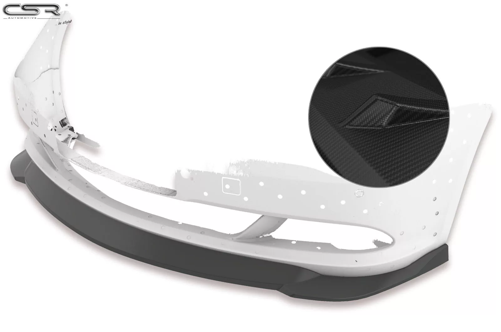 Cup-Spoilerlippe mit ABE für BMW 6er E63/E64 LCI CSL329-M Carbon Look (matt)