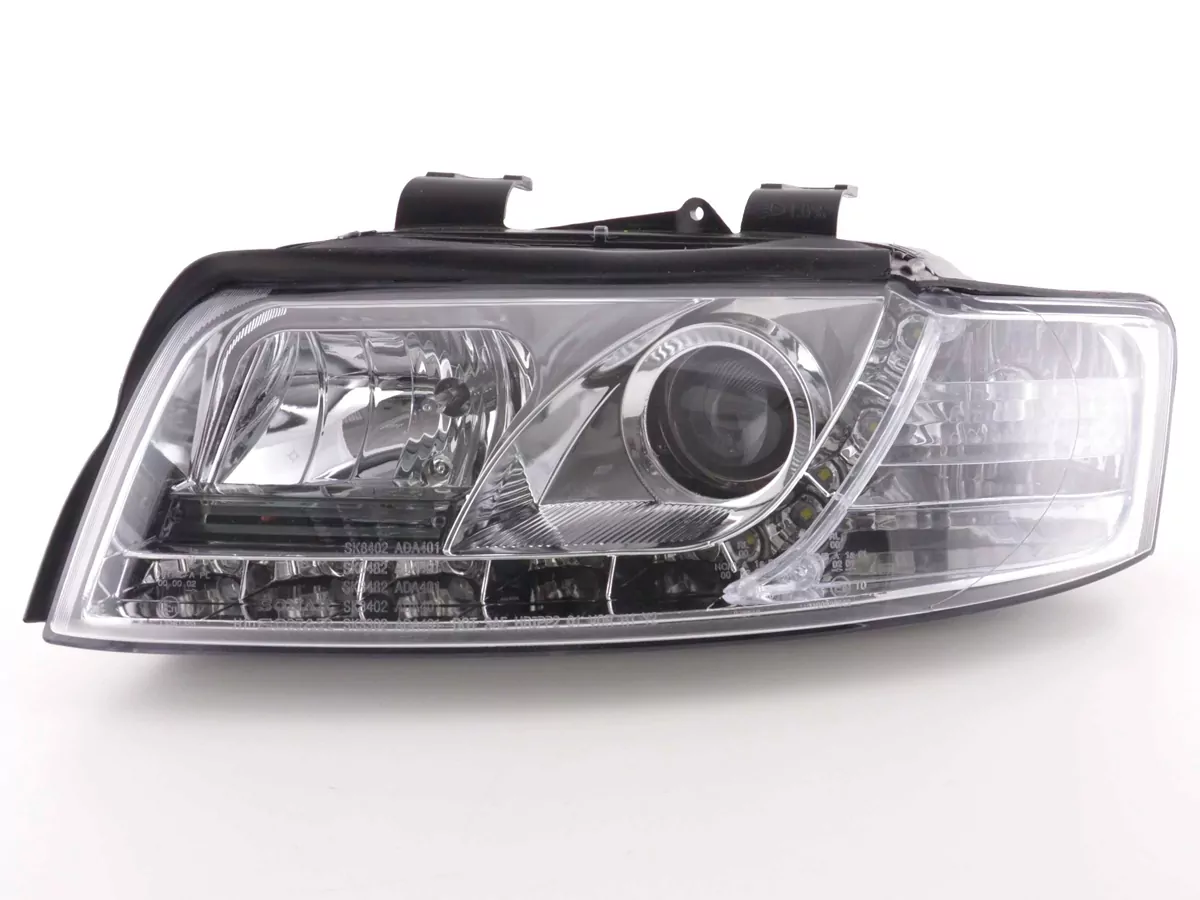 Scheinwerfer Daylight Audi A4 Typ 8E Bj. 01-04 chrom