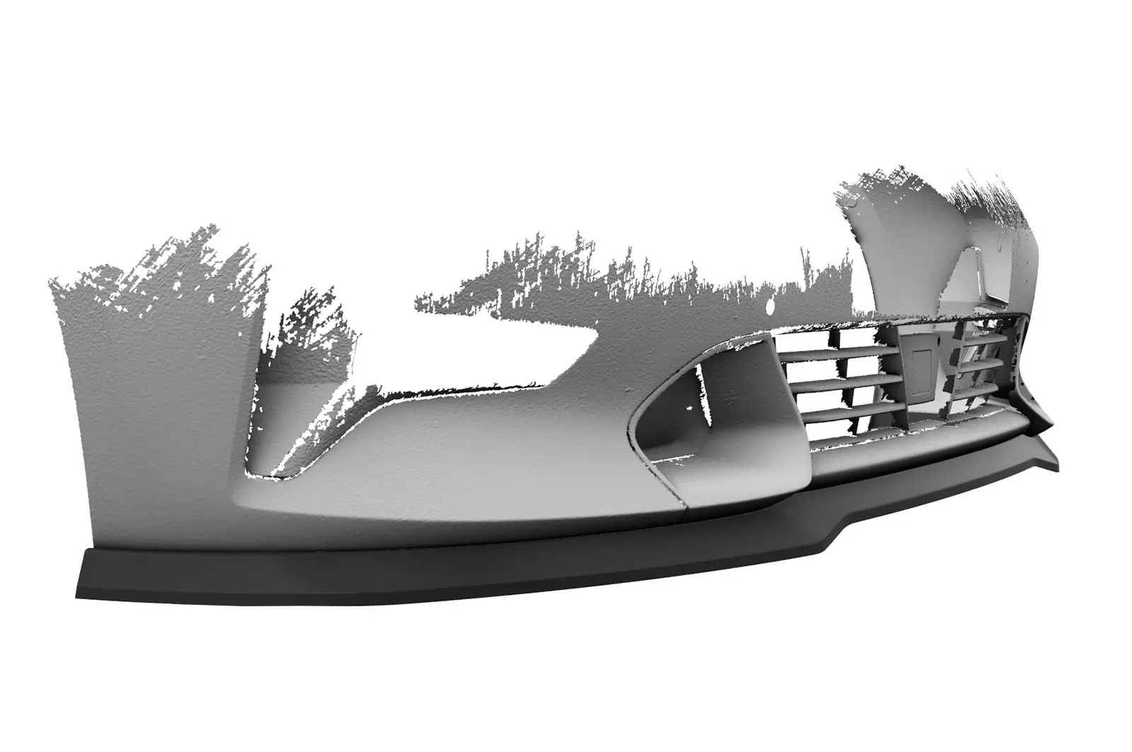 Cup-Spoilerlippe mit ABE für BMW 3er (G20/G21) Limousine und Touring CSL534 Schwarz Strukturiert