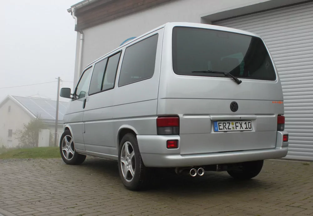 VW T4 - Frontantrieb - Bus/ Transporter/ Multivan/ Caravelle  Endschalldämpfer - 2x80 Typ 13